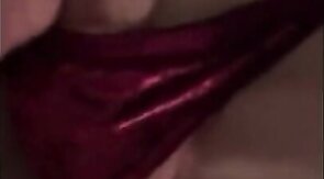 Red Thong Crossdresser Anal with Muscular Top