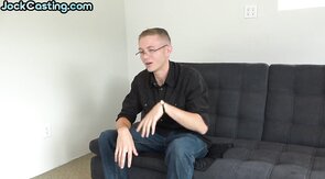 Amateur casting jock solo masturbating