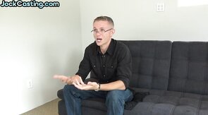 Amateur casting jock solo masturbating