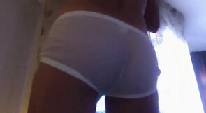 Twink Shows Off His Smooth Bubble Butt on Webcam