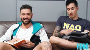 Tattoed twink assdestroyed by sexy hunk