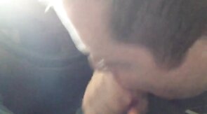 Dirty Car Blowjob: Outdoor Amateur Fun with CIM Swallow