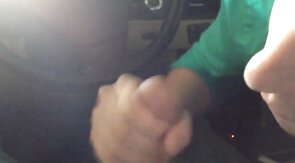 Dirty Car Blowjob: Outdoor Amateur Fun with CIM Swallow