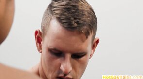 Undergrad jocks locker room bareback sex