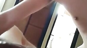 Skinny Asian Twink Deepthroats a Big Cock