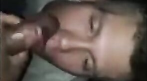 Big Black Cock Gives Facial to White Guy