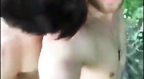 Bareback Anal Fuck in the Woods with Amateurs