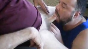 Grandpa and Daddy's Intimate BlowJob Session