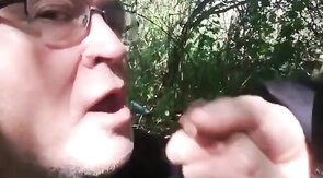 Bears' Outdoor Blowjob Party