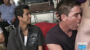 Real amateur party ends in cock blowjob