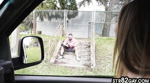 Fooled straight public pickedup and anal