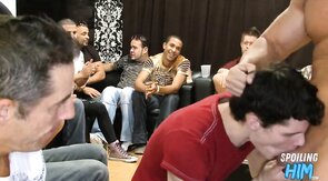 Real amateur stripper dicksucke by guests
