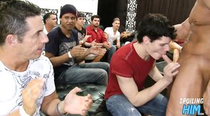 Real amateur stripper dicksucke by guests