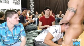 Real amateur stripper dicksucke by guests