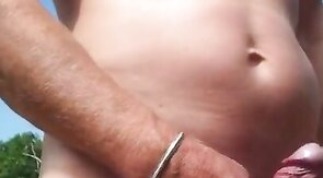 Beach Handjob