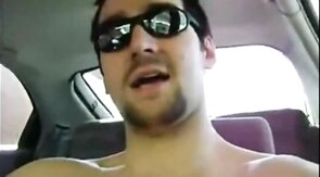 Verbal Hunk Cums Hard in His Car