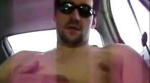 Verbal Hunk Cums Hard in His Car