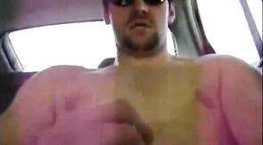 Verbal Hunk Cums Hard in His Car