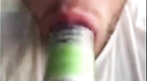 Skinny Amateur Hunk Sucks Cock
