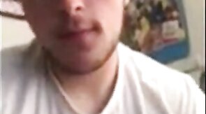 Skinny Amateur Hunk Sucks Cock