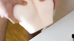 Twink Plays With His Sex Toy and Cums Hard