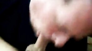 Sucking and Swallowing Amateur Man's Cock