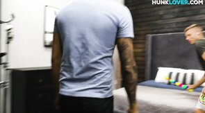 Muscled hunk gets analdestroyed by BF