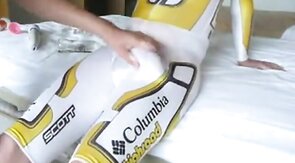 Cycle Suit Rub - Big Cock Handjob