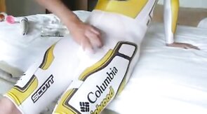 Cycle Suit Rub - Big Cock Handjob