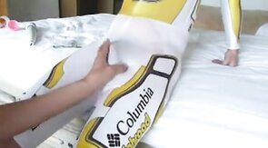 Cycle Suit Rub - Big Cock Handjob