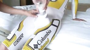 Cycle Suit Rub - Big Cock Handjob