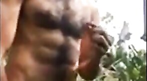 Big-Cock Latino Public Forest Masturbation Solo