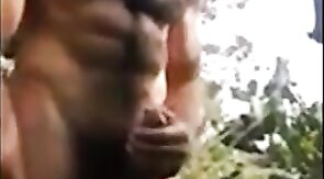 Big-Cock Latino Public Forest Masturbation Solo