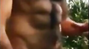 Big-Cock Latino Public Forest Masturbation Solo