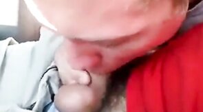 Young Blonde Gives Daddy Roadhead