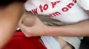 Young Blonde Gives Daddy Roadhead