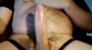Hairy Daddy Bear Cums Hard