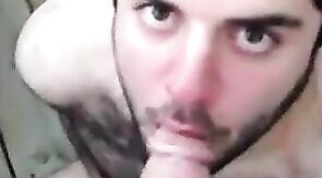 Big Cock Worship by Amateur Webcam Couple