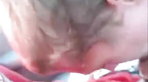 Backseat Blowjob and Cum Swallow