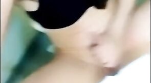 Asian Crossdresser Masturbates in Restroom