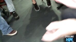Amateur party guests public dicksucking