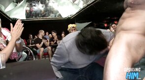 Amateur party guests public dicksucking