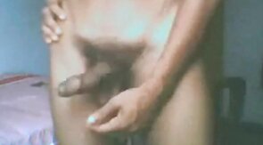 Skinny Asian Sri Lankan Guy Strips on Webcam