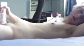 Femboy Robin Quinn's Fleshlight Fun