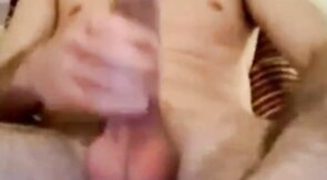 Big-Cock French Stud Strokes & Cums on Cam