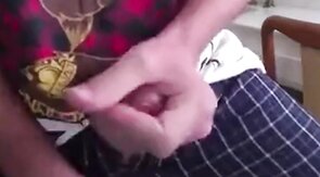 Skinny Twink's Mess-Free Condom Wank