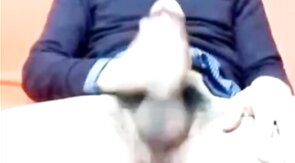 Big Cock Italian Guy Strokes on Webcam