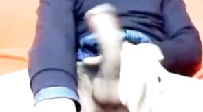 Big Cock Italian Guy Strokes on Webcam