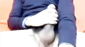 Big Cock Italian Guy Strokes on Webcam