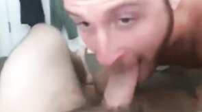 Steamy Amateur Blowjob and Handjob